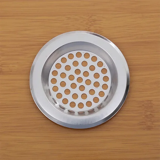 75mm 60mm Stainless Steel Hair Filter Round Vent Grille Cover Bathroom  Kitchen Sink Strainer Shower Drain Hole Stopper Plug 5