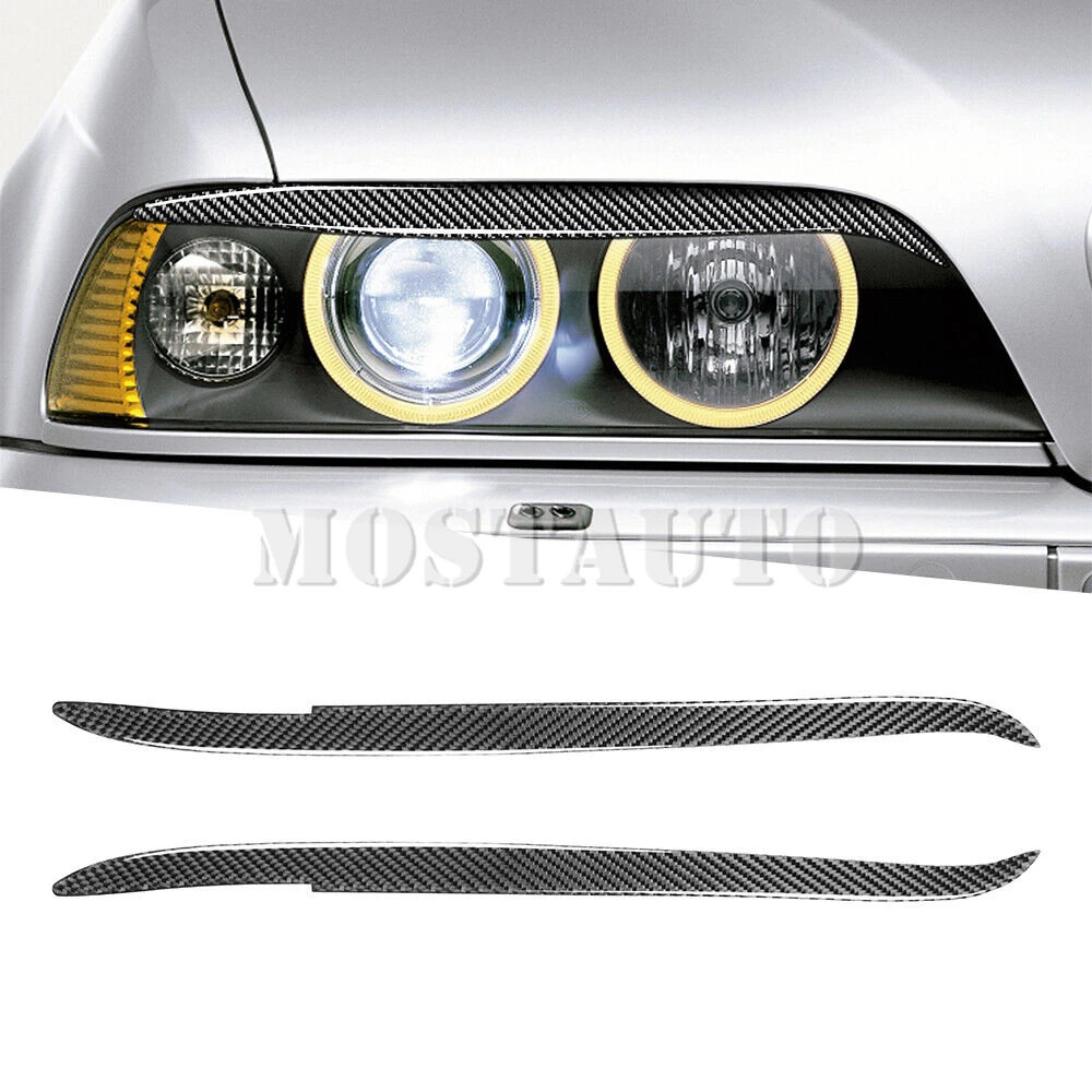

2 шт., накладки на глаза из углеродного волокна для BMW 5 1997-2003