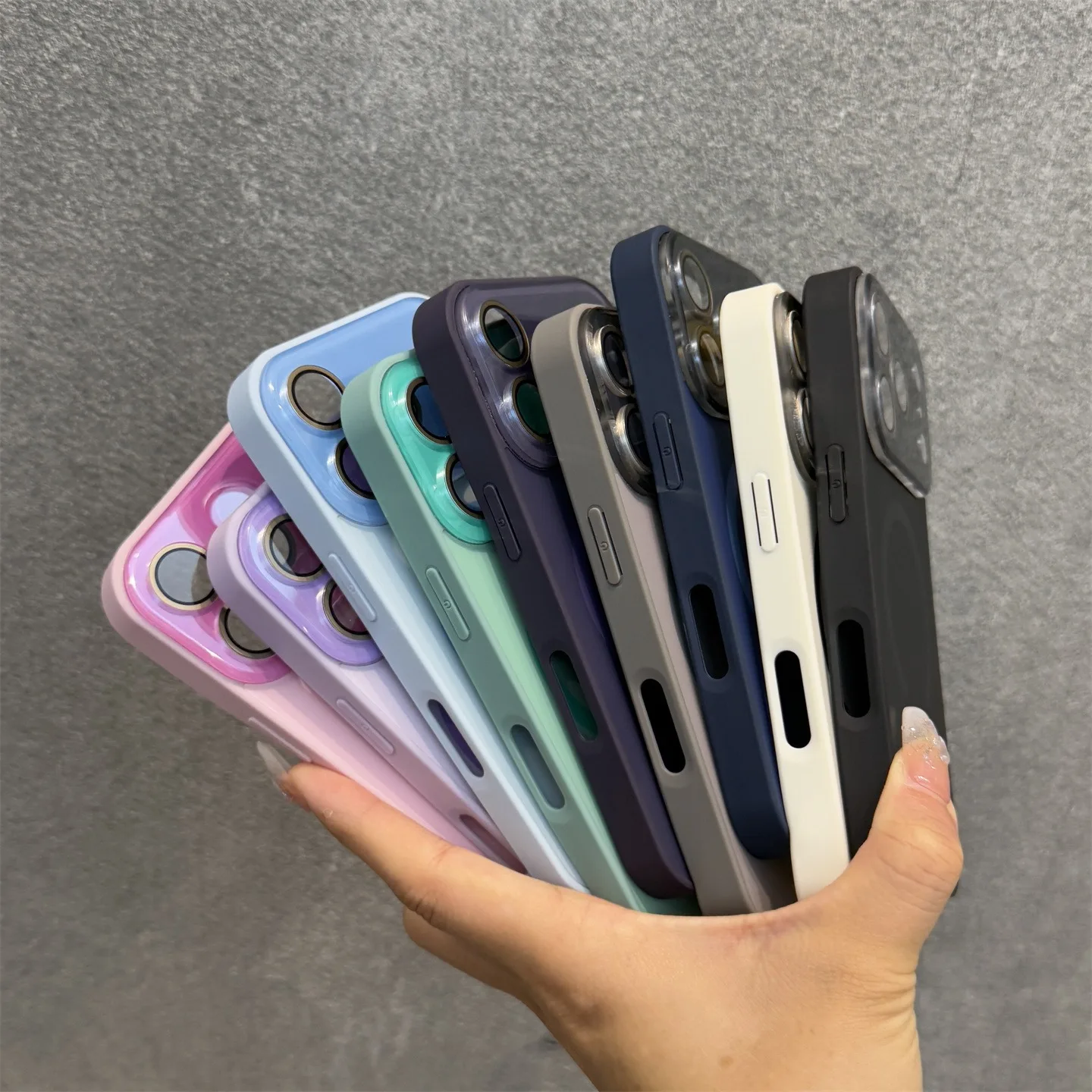 Matte Electroplating Magsafe Magnetic Case with All-Inclusive Lens Film Cover