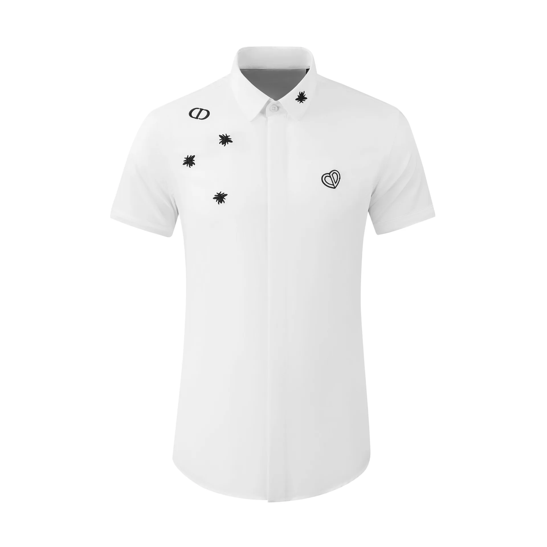 

High Quality Luxury Jewelry Summer Short Sleeved Shirt For Men'S Shirt Non Ironing Breathable Shirt For Men