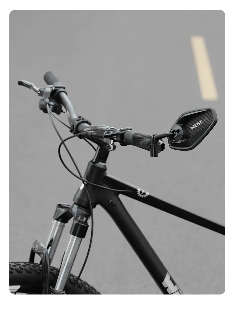 Stable Bicycle Mirror Anti Glare Aluminum Alloy Bracket Anti Vibration with Installation Hex Key Bicycle Accessories