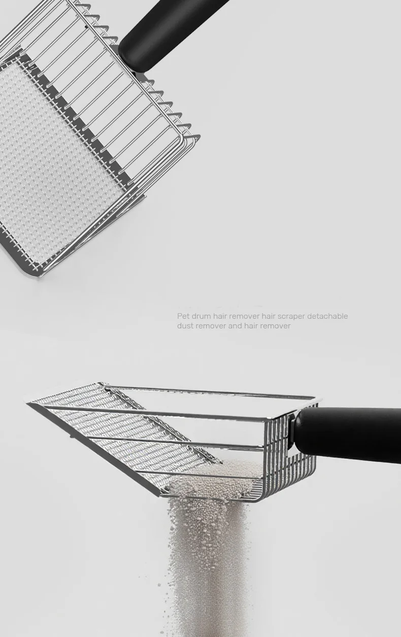Cat Litter Scoop Set With Long Handle And Stand For Litter Box_voghion.com