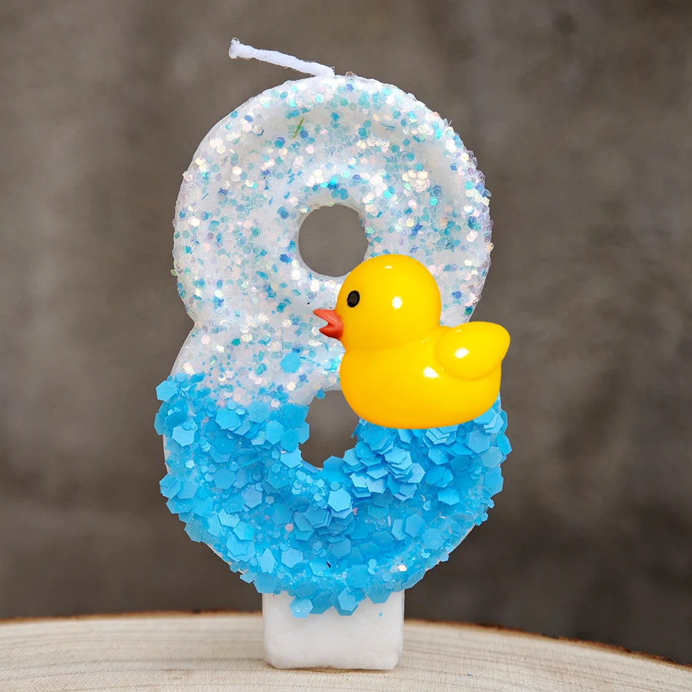 Gelbe Enten-Kerzen Geburtstagskerzen Kreative Niedliche Geburtstagsdekoration Kerzen Kindergeschenk Deko – Detail 9