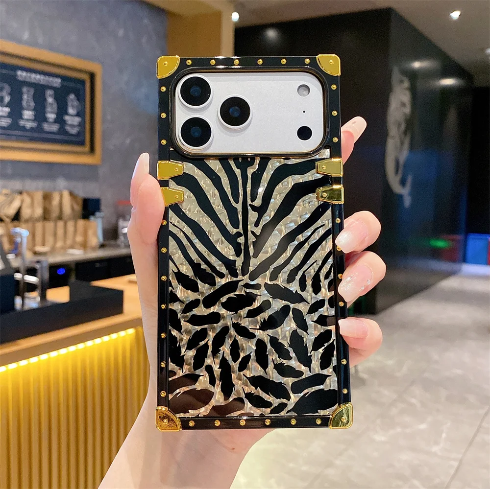 Leopard Glitter Ring Case For Iphone Pro Max And Plus Models_voghion.com