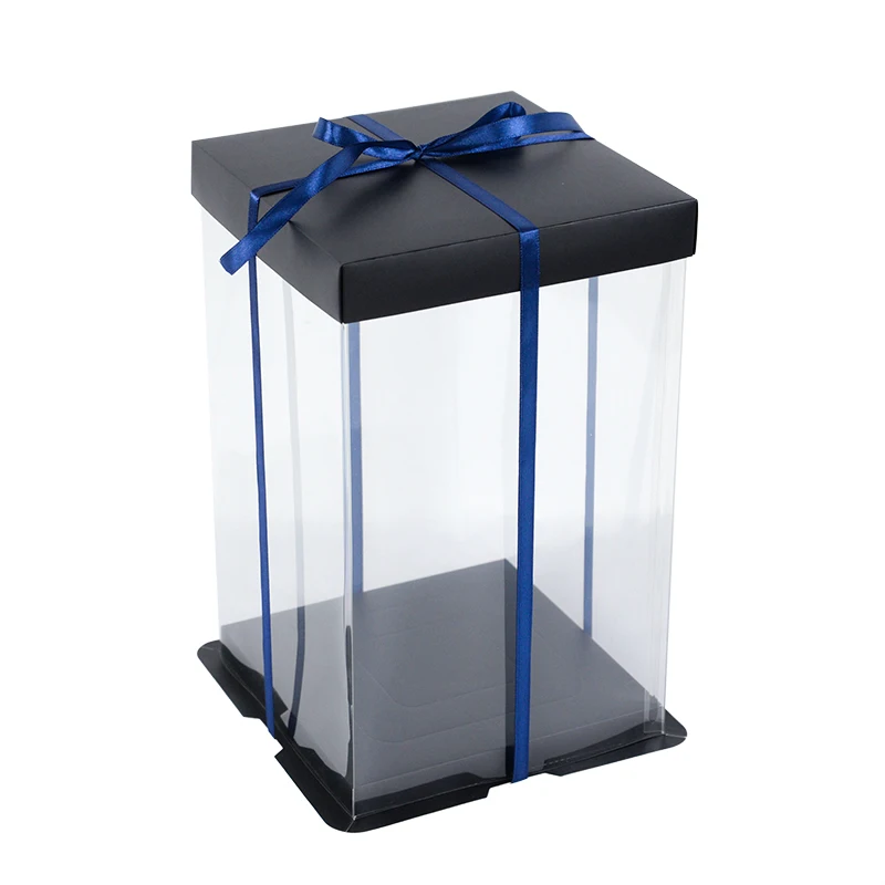 7 Inch Transparent Cake Box, Large Birthday Cake Packaging Boxes with Clear Window, DIY... - SKU TCB00839 - UGI Packaging
