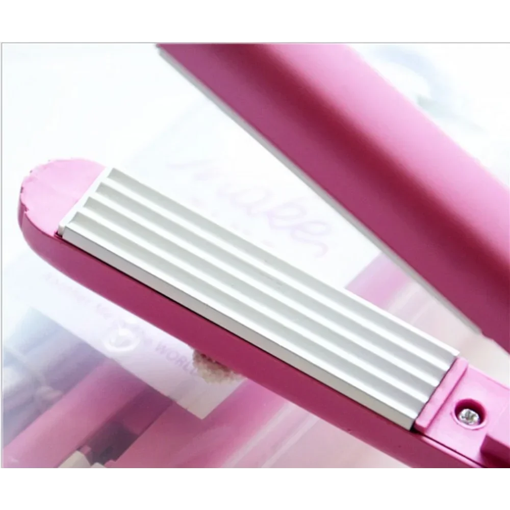 Mini Hair Straightener Curling Iron 2 in 1 Dual-Use Splint Hair Perm Hairdresser Electric Curling Stick Straight Plate Clip