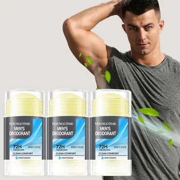 Deodorant Stick Natural Deodorant for Men, Anti Sweating Keep Drying Lasting Fragrance Remove Armpit Odor Underarm Refresh Stick 1