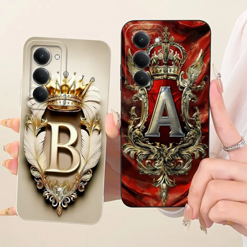 Cute Letters Crown Soft Silicone Protective Phone Case - Stylish Bumper Back Cover