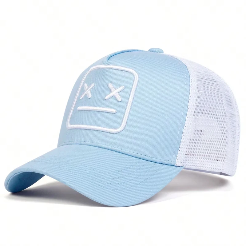 Unisex XX Embroidery Baseball Net Caps Adjustable Casual Hats Spring And Summer Outdoor Sunscreen Hat_voghion.com