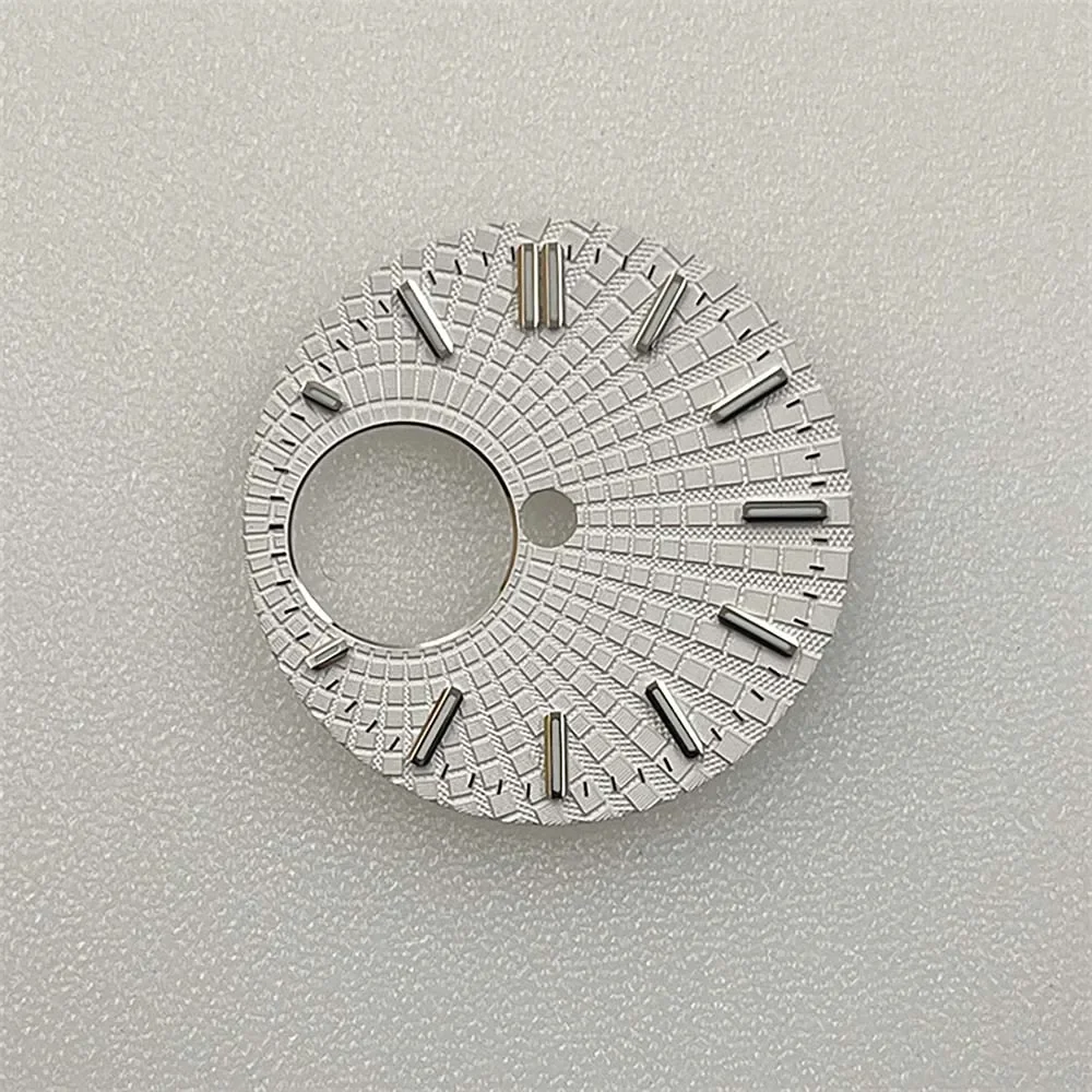 28.5mm Watch Dial for NH38 Movement Green Luminous NH34 Dials Replacement for Diving Watches Face Diy Part