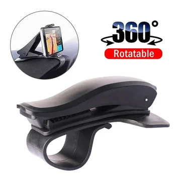 Accessorio universale per telefono cellulare Supporto per telefono con clip per auto Supporto per telefono cellulare girevole per cruscotto GPS Supporto per iPhone Xiaomi
