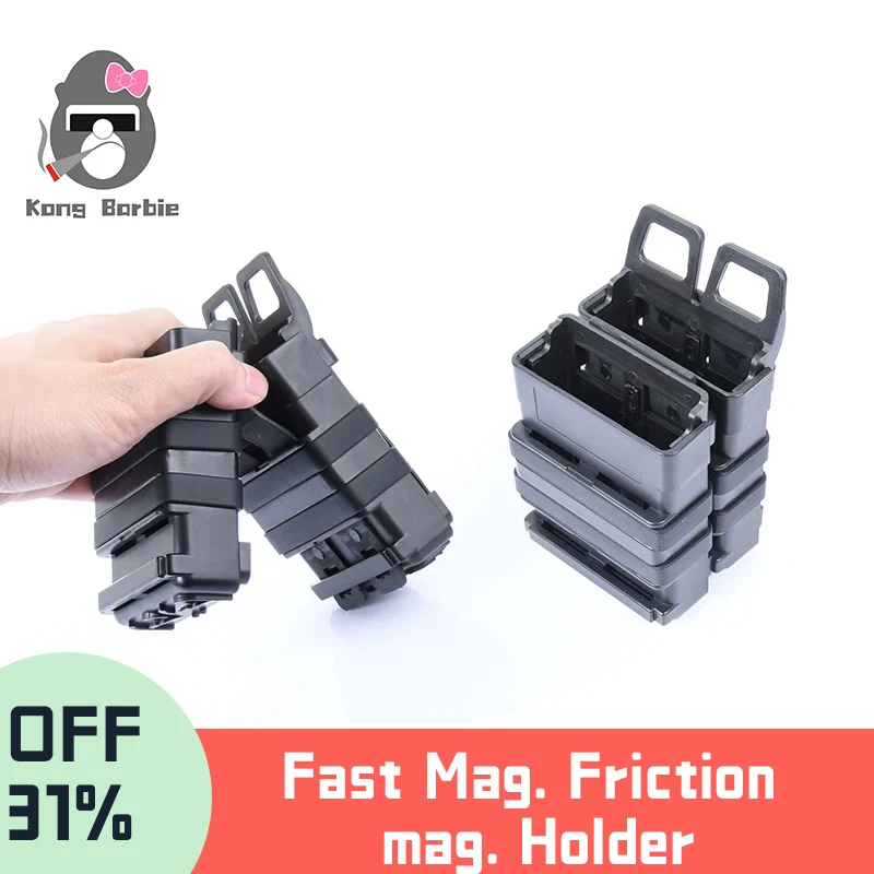 WADSN 2 PCS 5.56 Fast Mag Holder Molle Tactical FastMag Pouch Hunting Accessories M4 AR15 Rifle Pistol Magazine Glock 17