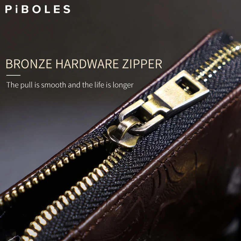 Retro Cowhide Card Wallet Handmade Genuine Leather Credit Card Slot Coin Purse Portable Storage Anti-NFC Short Wallet Women Men
