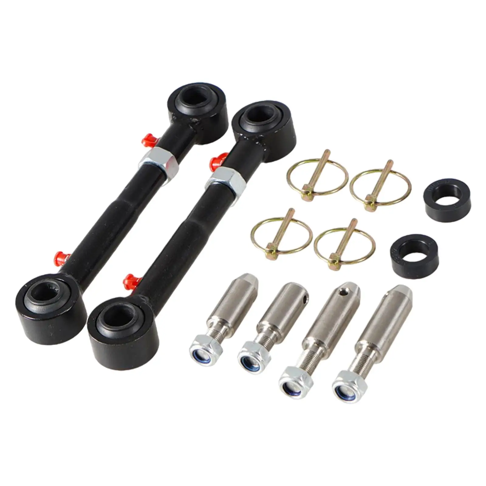 Adjustable Front Sway Bar Links Disconnects Stainless Steel for Jeep Wrangler JK Jku 2/4 Doors 2007-18 Parts Replaces Car car parts front sway bar links