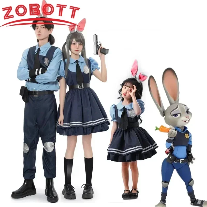 Costume Cosplay Zootopia Judy Hopps – Déguisement Lapin Policier