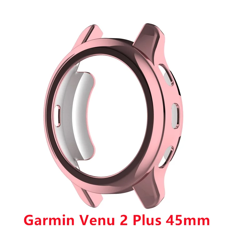 2X Coque Garmin Venu 2 Plus Cadre de Protection PC+Verre trempé en