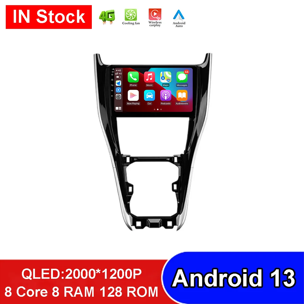 

For Toyota Harrier XU60 2013 - 2020 Android 13 No2 Din Dvd Car Radio Multimedia Video Player GPS Navigation Stereo