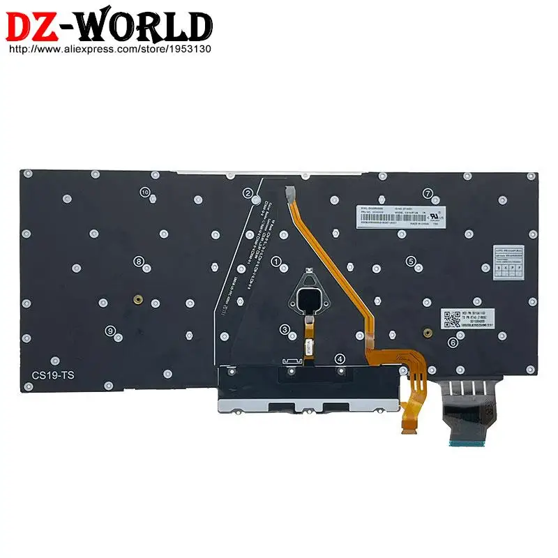 Las Ndc Cfb de gr Cfr is ic se Teclado Retroiluminado para Lenovo Thinkpad x1 Yoga 5th 4th Gen Laptop Latino Espanhol sp es be tr - Imagem 5