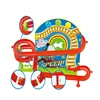 Electric Track Wall Climbing Slides Set with LED Flashing Lights Music Race Car Tracks Roller Coaster Kids Educational Toys 3
