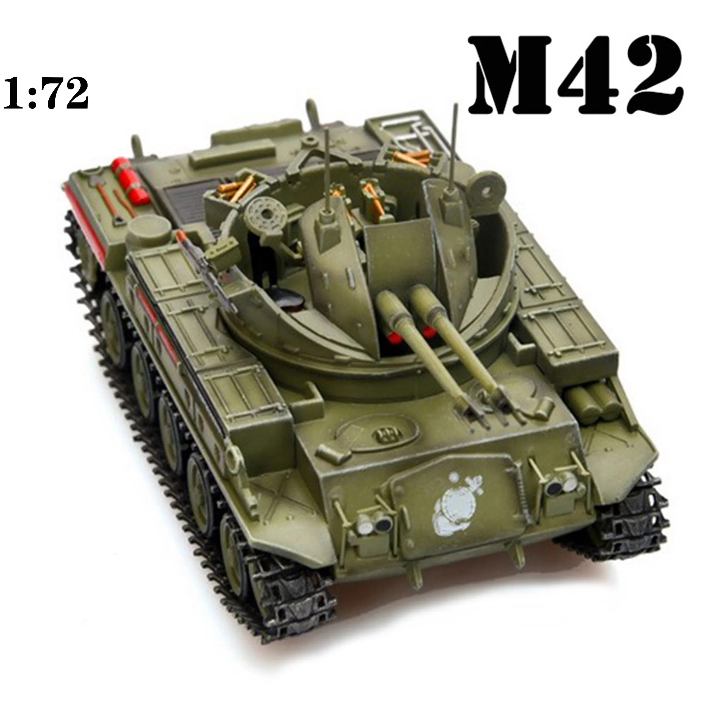 1-72-us-marineboom42ダブルバレル自走式ガンモデル完成品コレクションモデル