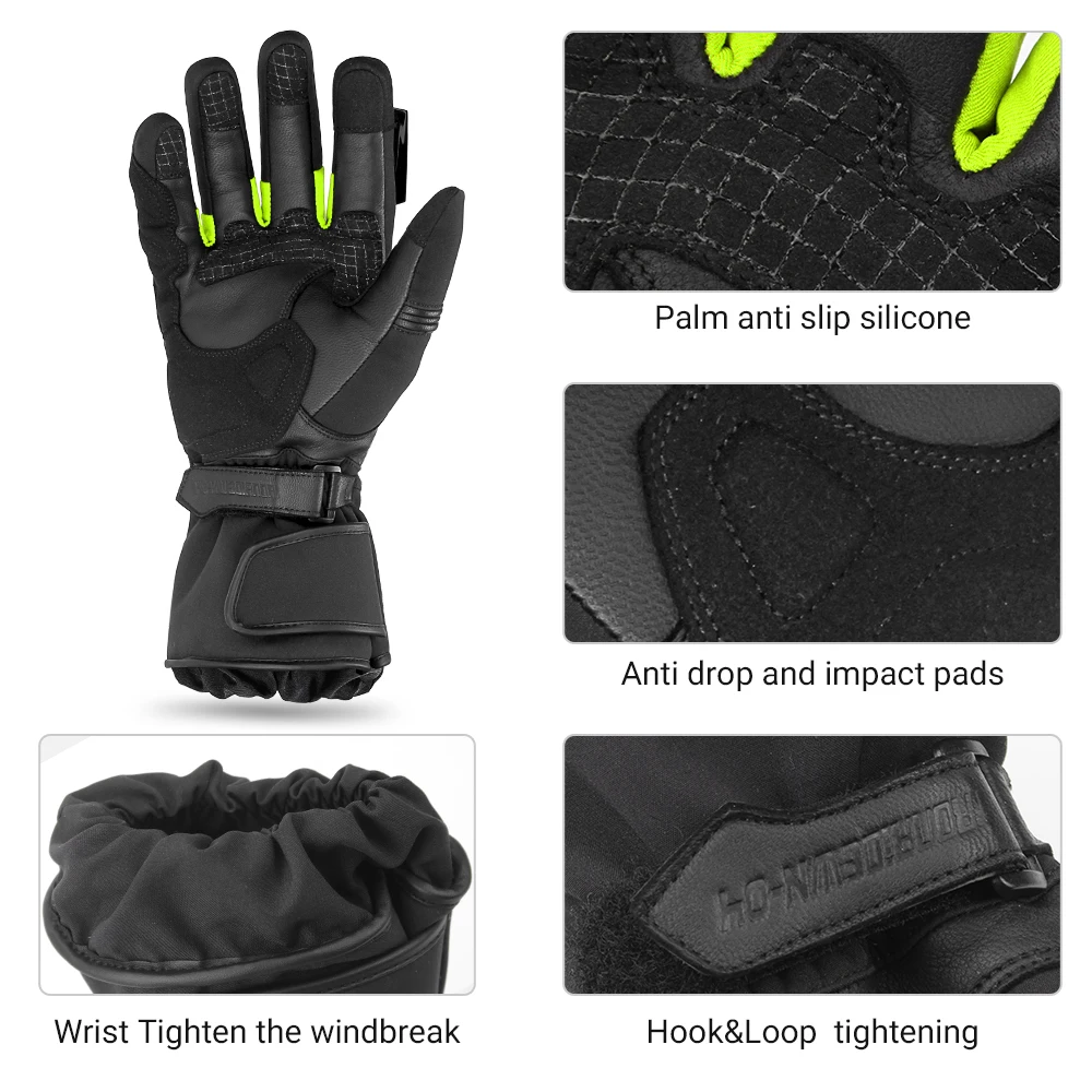 Motorcycle gloves waterproof layer