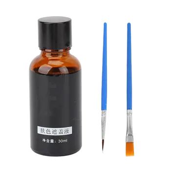 Correttore per vitiligine liquido 30ml Ristrutturazione impermeabile Resistente al sudore Traspirante Liquido per copertura vitiligine delicato a lunga durata