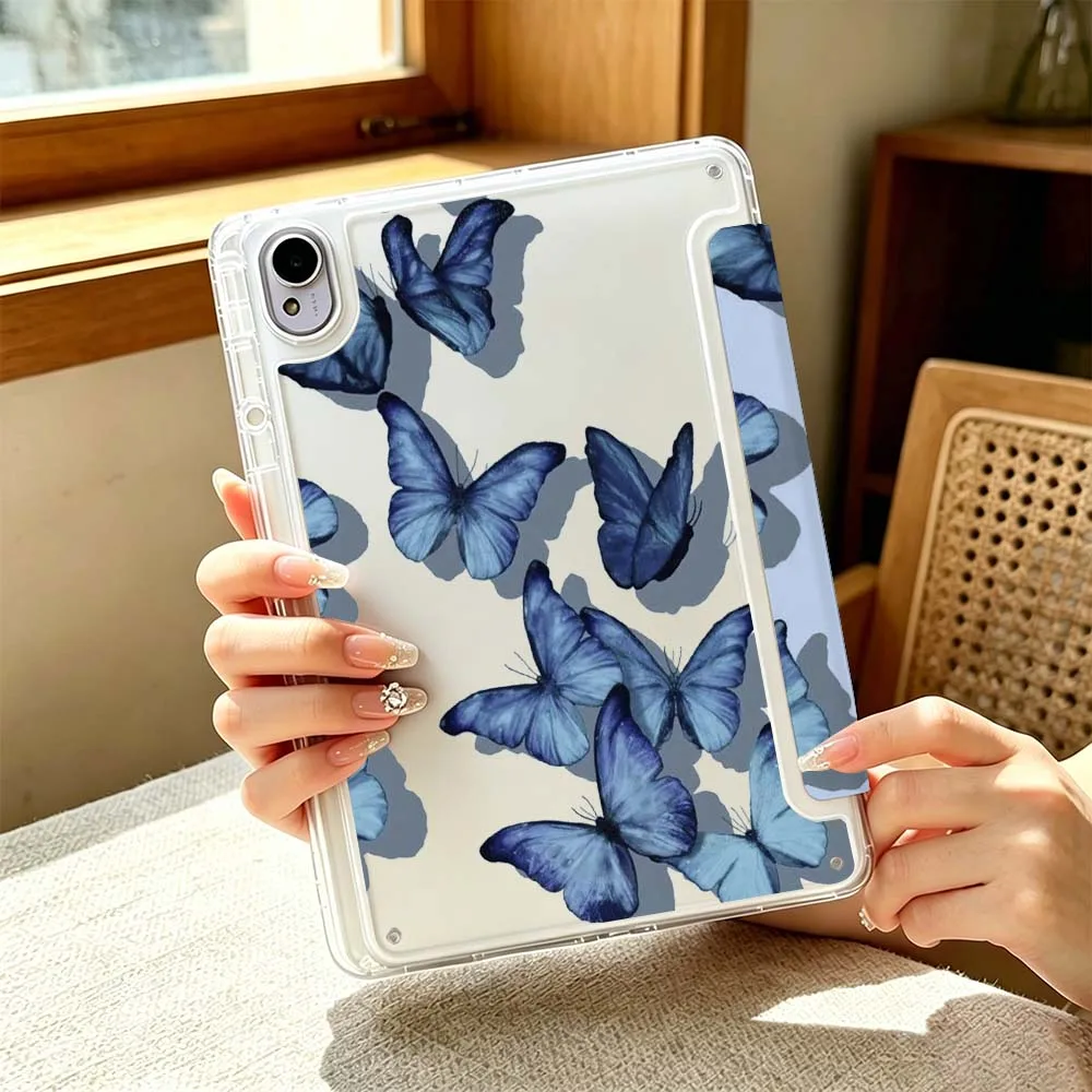 Blue Aesthetics Butterfly Tablet Case Cover
