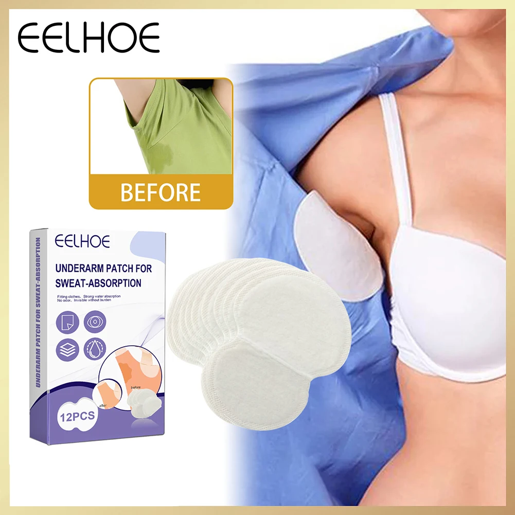 12pcs Underarm Sweat Pads Absorb Liners Underarm Gasket From Sweat Armpit Stickers Anti Armpits