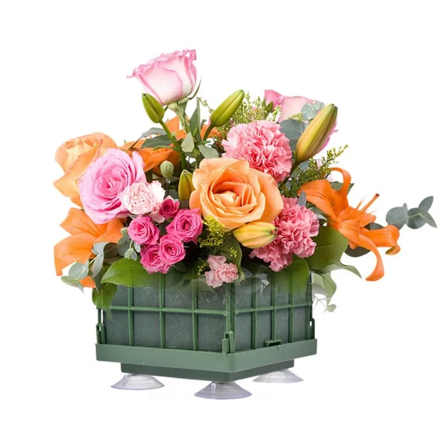 1 Pcs Floral Foam Cage Flower Holder With Floral Foam For Flowers Cage Bowl  For Table Centerpiece Floral Arrangement - AliExpress