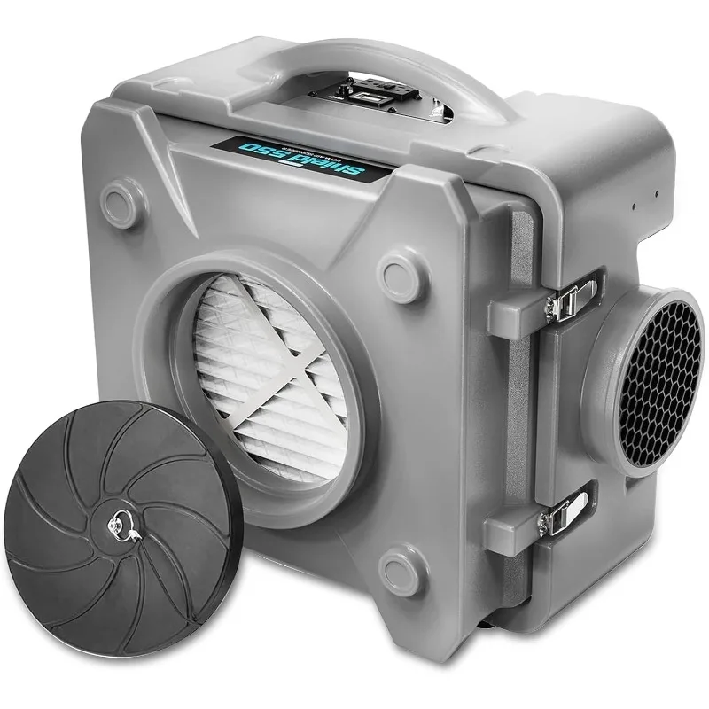 

-550 Negative Machine Airbourne Cleaner HEPA Scrubber Water Damage Restoration Equipment , Air Scrubbers