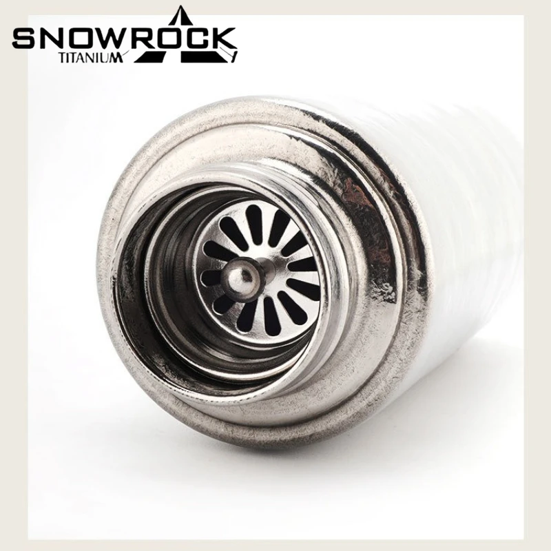 SNOWROCK Tiartisan 순수 티타늄 보온병 마그네틱 뚜껑 410ml 야외 캠핑 경량 휴대용 사이클링 물병