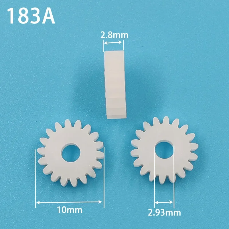 Motor gear transmission gear 183A 0.5M plastic thin gear 18 teeth OD = 10MM tight for 3mm shaft motor fitting UAV model toy accessories 18T
