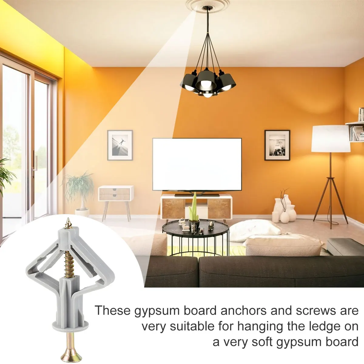 Plastic Metal Drywall Anchor Kit for Hanging Items