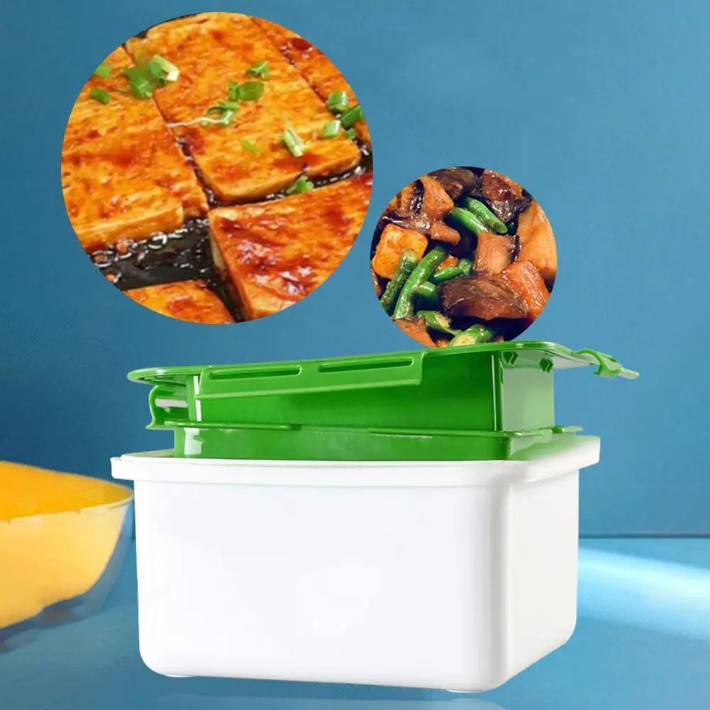 1pcs Tofu Drain Box Water Removing Gadget Time-saving Presses To Cooking Kitchen Mold Use Tofu Safe Tools Maker Househ W7D2