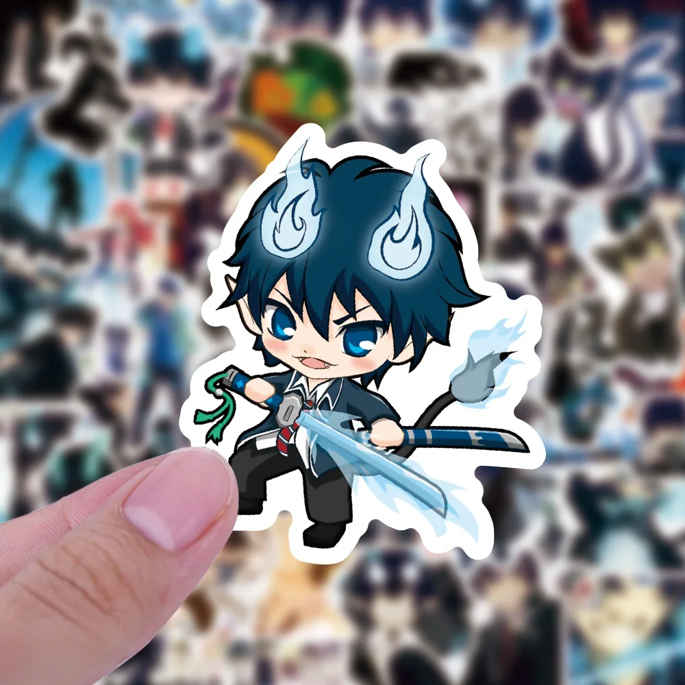 10/30/50pcs  modrá exorcist anime kreslený graffiti nálepka manga děti hraček vánoce dar  telefon DIY notebook obtisk nálepky bomba