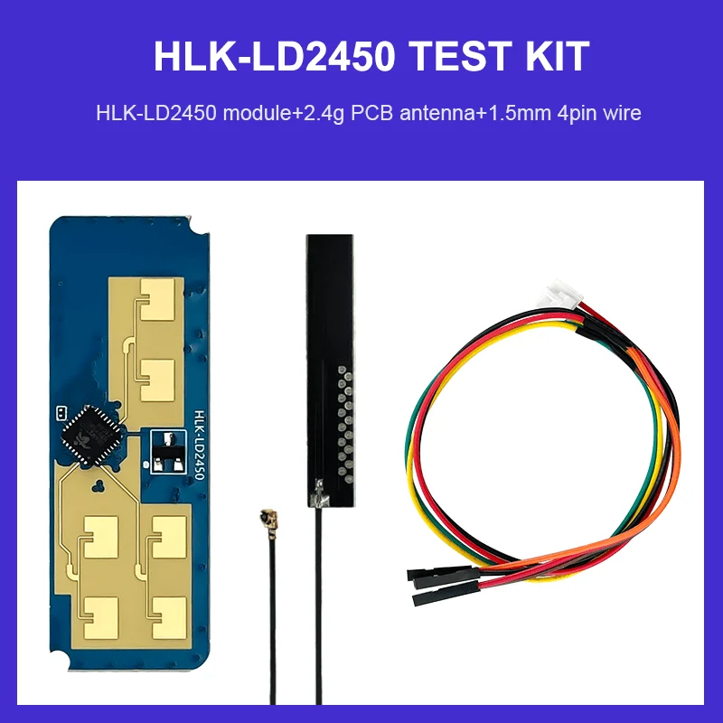 24G HLK-LD2450 MM odbočovat lidský tělo hnutí sledovací trajektorie radiolokátor senzor modul LD2450 sensing dálka 8M chytrá domácí