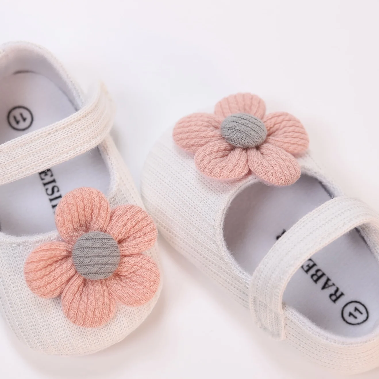 Cute Flower Mary Jane Flat Shoes For Baby Girls, Trendy Lightweight Soft Shoes For Indoor Outdoor Party Performance, Spring 5