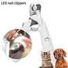 Professional Pet Nail Clippers with LED Light  Labor-Saving Dog and Cat Nail Trimmer Grooming Scissors for Small Animals