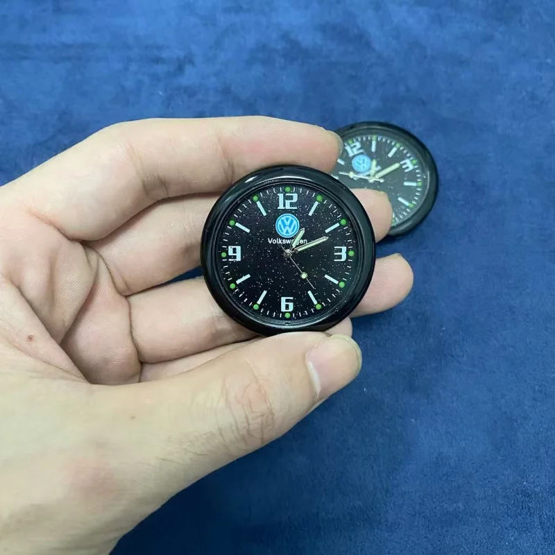 폭스바겐 VW GTI MK5 파사트 폴로 골프 3 제타 티구안 비틀 투란용 자동차 대시보드 시계 장식 별이 빛나는 하늘 시계 스케줄