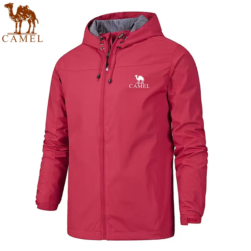 CAMEL new quality men's jacket windproof and waterproof jacket hooded casual fashion outdoor mountaineering cycling clothing
