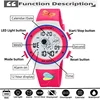 Skmei Kids Digital Watches Fashion TPU Strap Colorful Light LED Waterproof Children Boy Girl Sports Wristwatch with Alarm Clock 2