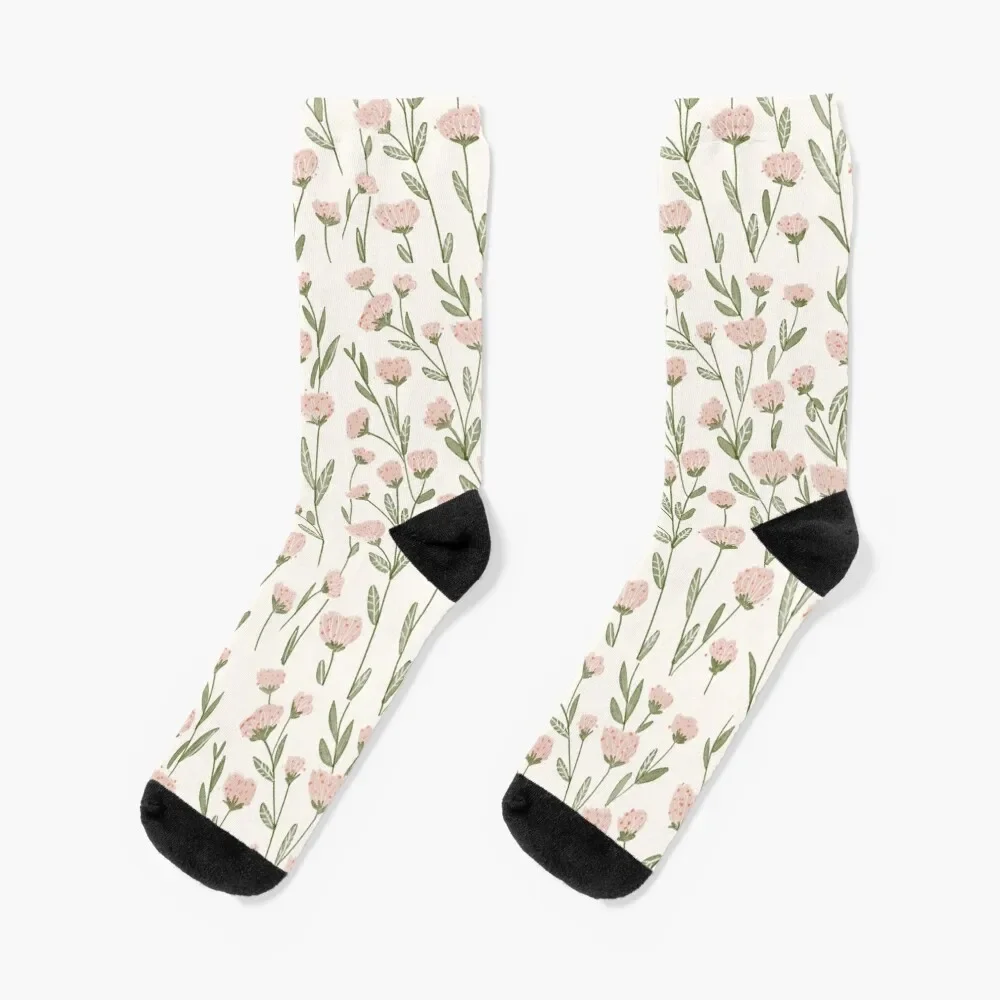 

Spring Rose Garden Socks happy hockey winter thermal Socks Man Women's