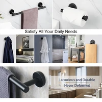 Gold กระดาษทิชชูม้วนผู้ถือกระดาษสแตนเลส 40 ซม.ผ้าเช็ดตัว Robe Coat เสื้อผ้า Hook ฮาร์ดแวร์อุปกรณ์ห้องน้ํา 6