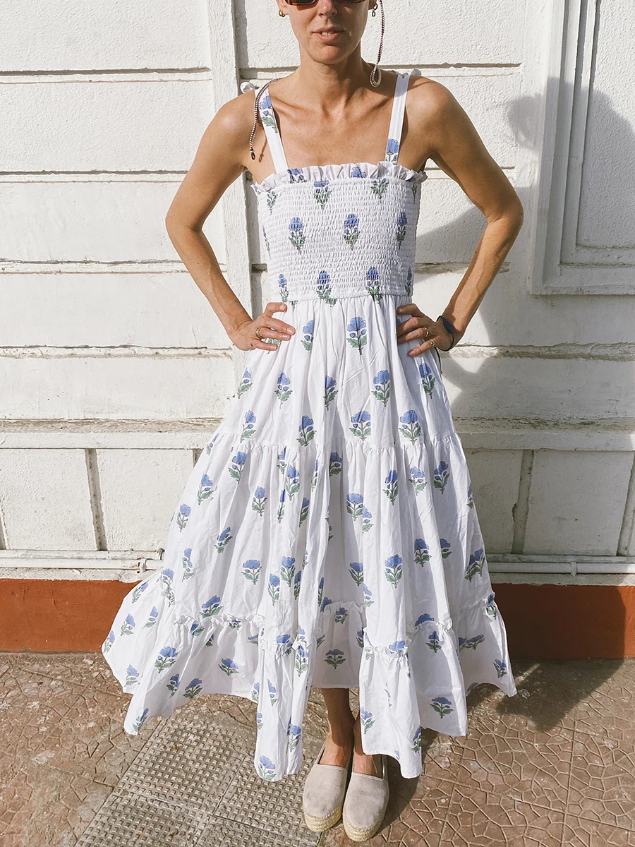 Dress With Tie And Long Sleeves - WARM SAND