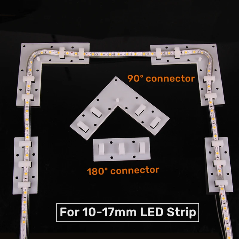 50 teile/satz Kunststoff LED Neon Streifen Licht Fest Clip 6/8/12mm Silikon  Rohr Montieren Schnalle Flexible band Streifen Licht Halter Montage