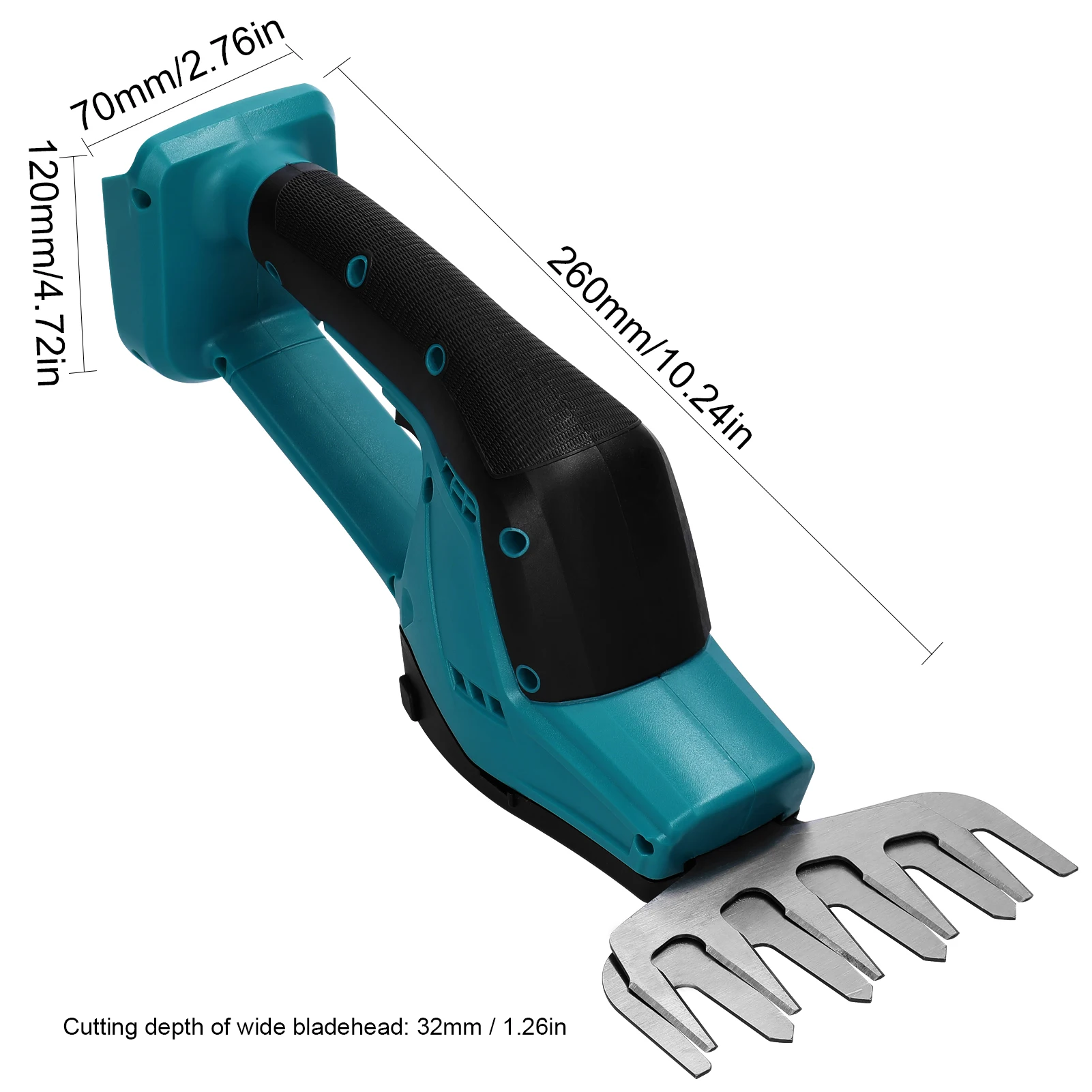 Cordless Hedge Trimmer Pruning Shears Portable Electric Trimmer Grass Shear Lawn Hedge Fence Weeder Mower Gardening Tool 6