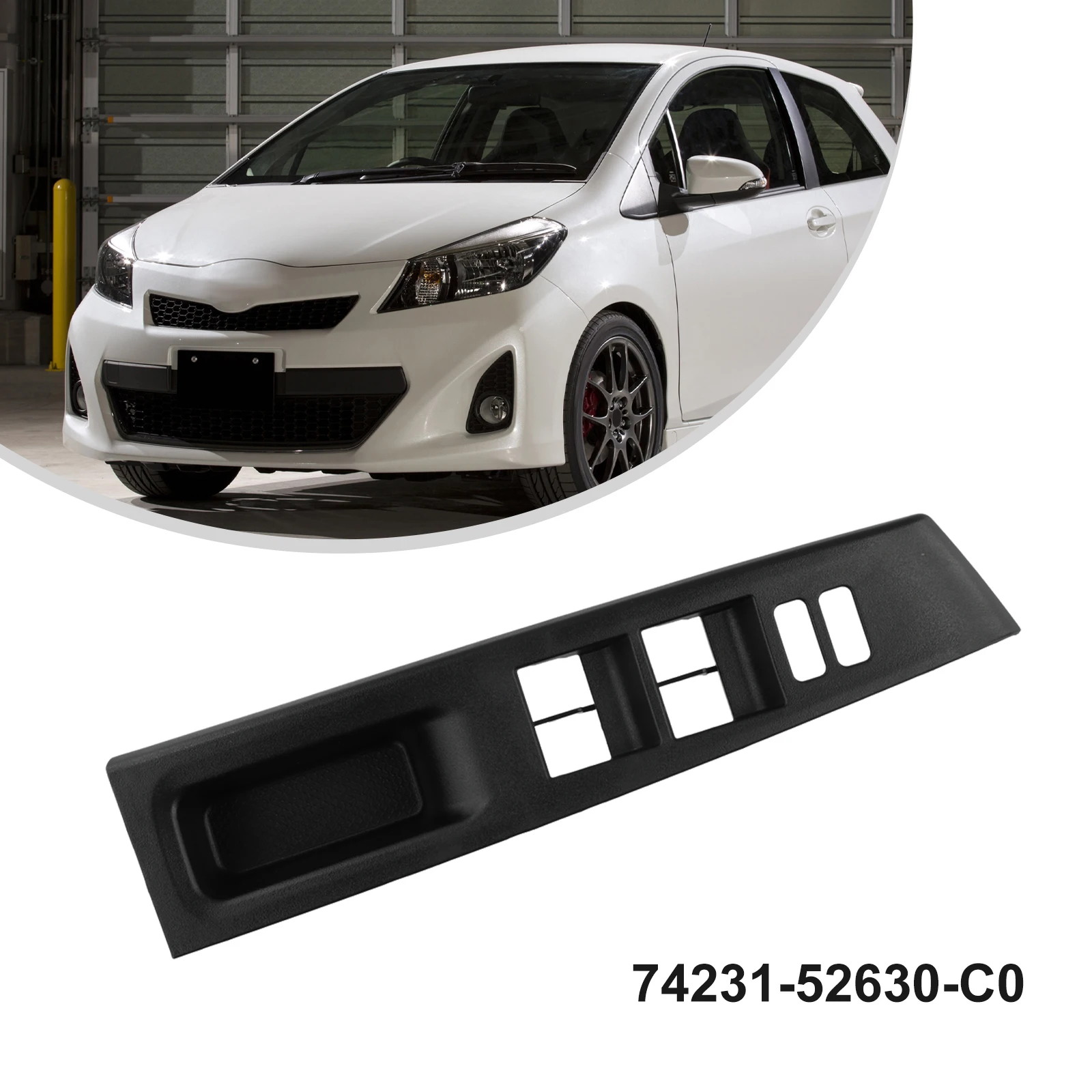 Front Armrest Upper Car-Window Switch Panel For Toyota For Vitz 2010-2014 RHD Armrest Upper Panel 74231-52630-C0