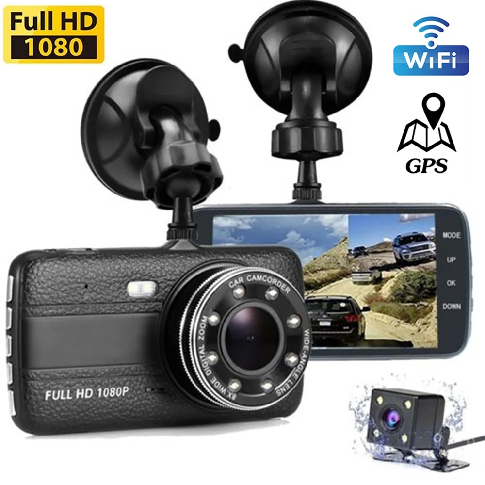 

Dash Cam Car DVR WiFi Full HD 1080P Car Camera Driving Video Recorder Night Vision Auto Black Box Dashcam GPS Car Accessories