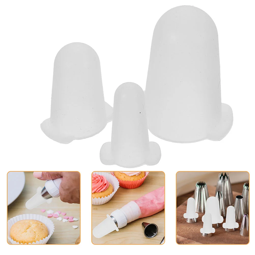 

6pcs Silicone Cake Decoration Tip Protectors Cake Baking Pipping Tip Protector Covers Supplies