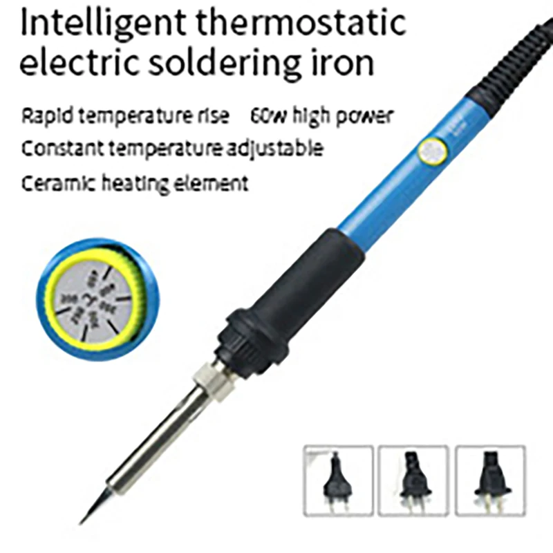 Soldering Iron Adjustable Temperature Electric 220V 110V 60W 80W Welding Solder Rework Station Heat Pencil Tips Repair Tool - Image 2
